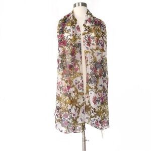 MAX EDITION Floral Lightweight Scarf NWT